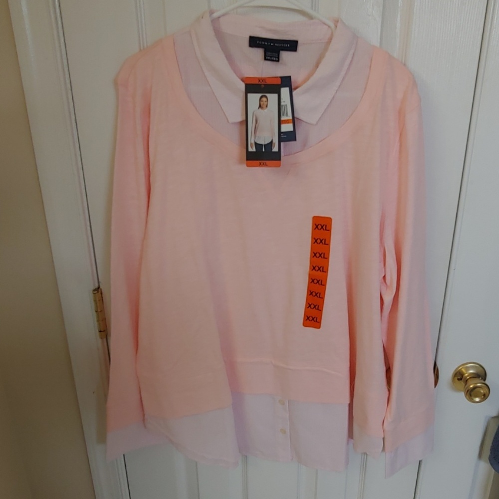 Tommy Hilfiger layered look L/S shirt